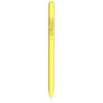 LOVE MEI For Apple Pencil 1 Number Letter Design Stylus Pen Silicone Protective Case Cover(Yellow)