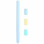 4 in 1 Stylus Pen Cartoon Animal Silicone Protective Case for Apple Pencil 1 (Blue)