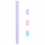 4 in 1 Stylus Pen Cartoon Animal Silicone Protective Case for Apple Pencil 2 (Purple)