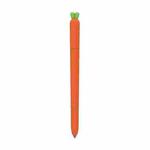Cute Carrot Liquid Silicone Protective Cover for Samsung Galaxy Tab S7(Orange)