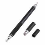 3 in 1 Universal Silicone Disc Nib Stylus Pen with Mobile Phone Writing Pen & Common Writing Pen Function (Black)