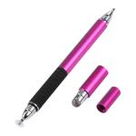 3 in 1 Universal Silicone Disc Nib Stylus Pen with Mobile Phone Writing Pen & Common Writing Pen Function (Rose Red)