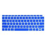 ENKAY Hat-prince US Version of The Notebook Ultra-thin  Silicone Color Keyboard Protective Cover for MacBook Air 13.3 inch A1932 (2018)(Dark Blue)