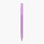 For Apple Pencil (USB-C) Diamond Pattern Silicone Stylus Pen Protective Case (Light Purple)