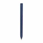 For Apple Pencil (USB-C) Diamond Pattern Silicone Stylus Pen Protective Case (Midnight Blue)