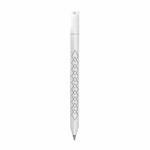 For Apple Pencil (USB-C) Diamond Pattern Silicone Stylus Pen Protective Case (White)