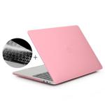 ENKAY Hat-Prince 2 in 1 Frosted Hard Shell Plastic Protective Case + Europe Version Ultra-thin TPU Keyboard Protector Cover for 2016 MacBook Pro 13.3 Inch without Touch Bar (A1708) (Pink)
