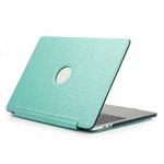 Laptop One-piece PU Leather Case for MacBook Pro 15.4 inch A1990 (2018) (Mint Green)