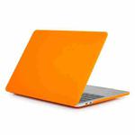 Laptop Frosted Style PC Protective Case for MacBook Pro 15.4 inch A1990 (2018)(Orange)