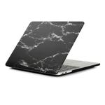 Black White Texture Marble Pattern Laptop Water Decals PC Protective Case for Macbook Pro 13.3 inch A1989 (2018) / A1706 / A1708 / A2159 / A2289 / A2251 / A2338