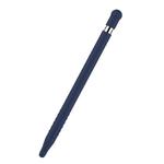 Anti-lost Cap Touch Screen Silicone Protective Cover for Apple Pencil 1(Dark Blue)