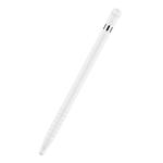 Anti-lost Cap Touch Screen Silicone Protective Cover for Apple Pencil 1(White)