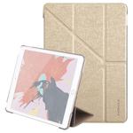 MOMAX For iPad 10.2 2021 / 2020 / 2019 PC + PU Horizontal Flip Leather Case with Holder & Sleep / Wake-up Function(Gold)