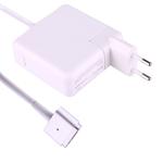 60W 16.5V 3.65A 5 Pin T Style MagSafe 2 Replacement AC Adaptor for Apple Macbook  A1425 / A1435 / A1502, Length: 1.8m(White)