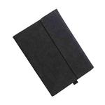 For Microsoft Surface Pro 7 / 7+ South African Sheepskin Magnetic Horizontal Flip Leather Case with Pen Slot & Holder (Black)