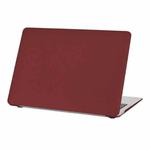 Laptop Matte Plastic Protective Case For MacBook Pro 13.3 inch 2022 (Wine Red)