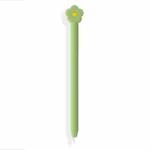 Cute Cartoon Silicone Protective Cover for Apple Pencil 2(Green)