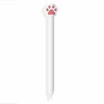 Cute Cartoon Silicone Protective Cover for Apple Pencil 2(White)