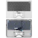 For MacBook Pro 14 inch 2021 A2442 / 2023 A2779 Big Enter Version UK Keyboard with C Shell (Silver)