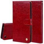 For Xiaomi Redmi Note 5A Without Fingerprint Identification Oil Wax Texture Horizontal Flip Leather Case with Holder & Card Slots & Wallet(Red)