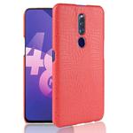 Shockproof Crocodile Texture PC + PU Case for OPPO F11 Pro (Red)