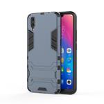 Shockproof PC + TPU  Case for Vivo X23, with Holder (Navy Blue)