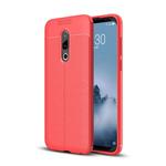 Litchi Texture TPU Shockproof Case for Meizu 16 (Red)
