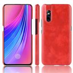 Shockproof Litchi Texture PC + PU Protective Case for Vivo X27 (Red)