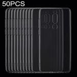 50 PCS 0.75mm Ultrathin Transparent TPU Soft Protective Case for Meizu Meilan Note 8 & M8 Note