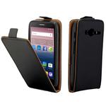 For Alcatel Pixi 4 (4.0) TPU Business Style Vertical Flip Protective Leather Case with Card Slot