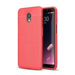 For Meizu  Meilan S6 Litchi Texture Anti-slip Soft TPU Protective Back Cover Case(Red)