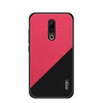 MOFI Shockproof TPU + PC + Cloth Pasted Case for Meizu 16 (Red)