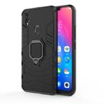 PC + TPU Shockproof Protective Case for Vivo V9, with Magnetic Ring Holder (Black)