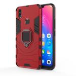 PC + TPU Shockproof Protective Case for Vivo V9, with Magnetic Ring Holder (Red)