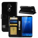 PU + TPU Crazy Horse Texture Horizontal Flip Leather Case for CUBOT X18 Plus, with Wallet & Holder & Card Slots (Black)