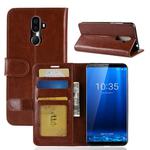 PU + TPU Crazy Horse Texture Horizontal Flip Leather Case for CUBOT X18 Plus, with Wallet & Holder & Card Slots (Brown)