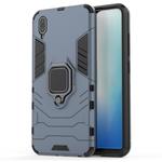 PC + TPU Shockproof Protective Case with Magnetic Ring Holder for Vivo Y93(Navy Blue)