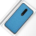 Shockproof Cloth Texture PC+ TPU Protective Case for OnePlus 7(Blue)