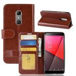 Crazy Horse Texture Horizontal Flip Leather Case for Vodafone Smart N9, with Wallet & Holder & Card Slots (Brown)