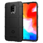Shockproof Protector Cover Full Coverage Silicone Case for OnePlus 6T(Black)