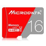 MICRODATA 16GB Class10 Red and Grey TF(Micro SD) Memory Card
