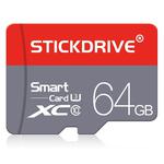 STICKDRIVE 64GB U3 Red and Grey TF(Micro SD) Memory Card