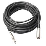 7.6m XLR 3-Pin Male to 1/4 inch (6.35mm) Mono Shielded Microphone Audio Cord Cable