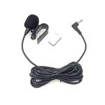 ZJ025MR Stick-on Clip-on Lavalier Mono Microphone for Car GPS / Bluetooth Enabled Audio DVD External Mic, Cable Length: 3m, 90 Degree Elbow 3.5mm Jack