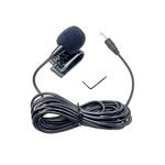 ZJ025MR Stick-on Clip-on Lavalier 3.5mm Jack Mono Microphone for Car GPS / Bluetooth Enabled Audio DVD External Mic, Cable Length: 3m