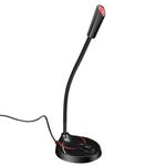 HXSJ F12 360 Degrees Bendable Drive-free USB Computer Microphone, Cable Length: 2.2m
