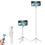 L03 Aluminum Alloy Foldable Bluetooth Tripod Selfie Stick (White)