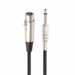 10m XLR 3-Pin Female to 1/4 inch (6.35mm) Mono Shielded Microphone Mic Cable