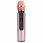 K3 Bluetooth 5.0 Karaoke Live Stereo Sound Wireless Bluetooth Condenser Microphone (Pink)