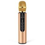 K3 Bluetooth 5.0 Karaoke Live Stereo Sound Wireless Bluetooth Condenser Microphone (Gold)